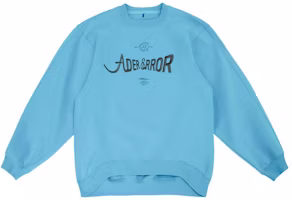 ADER ERROR FW22 Letter Logo Printed Oversized Pullover Sweatshirt Blue Men BLAFWSW07SB ADER ERROR FW22 Letter Logo Printed Oversized Pullover Sweatshirt Blue Men BLAFWSW07SB