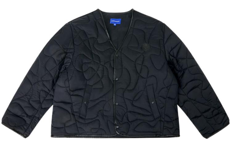 ADER ERROR FW22 Quilted Straight Long Sleeve Jacket Black BLAFWJP08BK