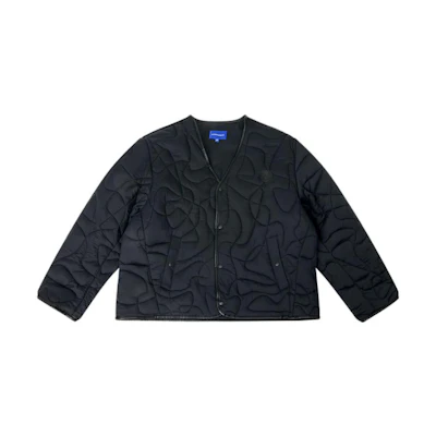 ADER ERROR FW22 Quilted Straight Long Sleeve Jacket Black BLAFWJP08BK