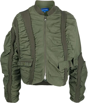 ADER ERROR FW22 Ribbed Zip Detail Bomber Jacket Military Green BLAFWJP01 Buy ADER ERROR FW22 Ribbed Zip Detail Bomber Jacket Military Green BLAFWJP01