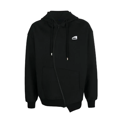 ADER ERROR FW22 Solid Color Zip-Up Hoodie Jacket Unisex BLAFWJP22BK