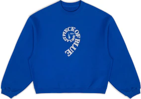 ADER ERROR FW23 9th Anniversary Letter Print Crewneck Sweatshirt Blue Unisex BM04FWSW0101BL ADER ERROR FW23 9th Anniversary Letter Print Crewneck Sweatshirt Blue Unisex BM04FWSW0101BL
