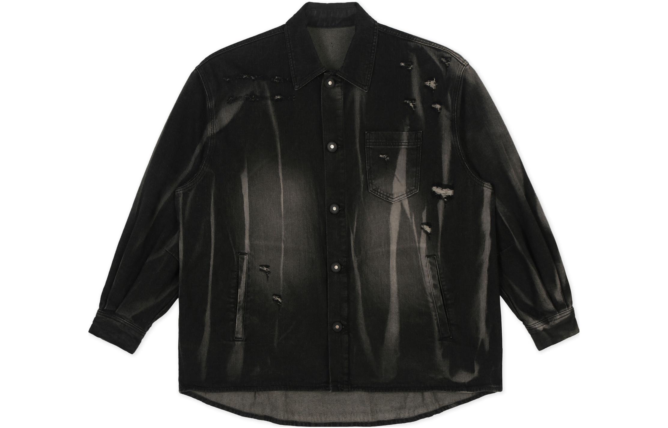 ADER ERROR FW23 Chest Pocket Loose Fit Jacket Unisex Black BMADFWJK0101BK