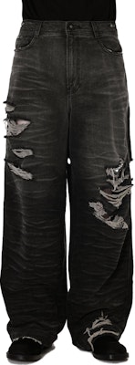 ADER ERROR FW23 做舊直筒牛仔褲 黑色 BMADFWJE0101BK Shop ADER ERROR FW23 做舊直筒牛仔褲 黑色 BMADFWJE0101BK