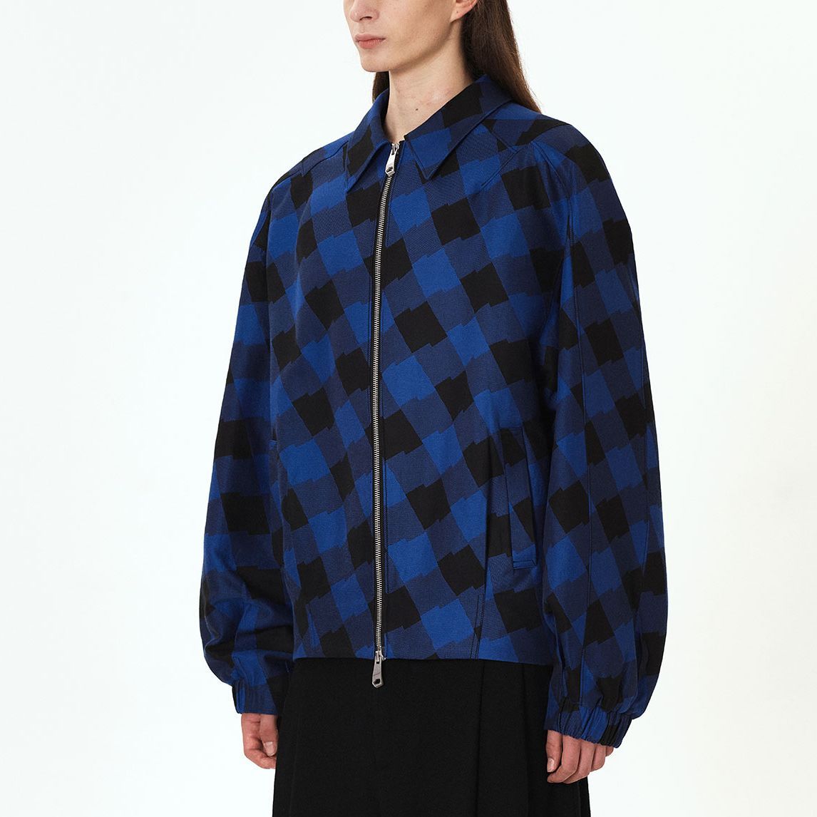 ADER ERROR FW23 Geometric Pattern Jacket Unisex Blue BMADFWJK1001BL 圖 5