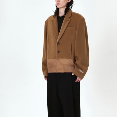 ADER ERROR FW23 卡其色拼接立領外套 男女適用 BMADFWBZ0102BR Purchase ADER ERROR FW23 卡其色拼接立領外套 男女適用 BMADFWBZ0102BR