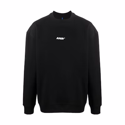 ADER ERROR FW23 Letter Print Pullover Hoodie Black 20ASSTO35BK1