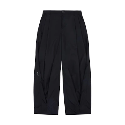 ADER ERROR FW23 Loose Fit Raw Edge Black Casual Pants Unisex. BMADFWSA0204BK