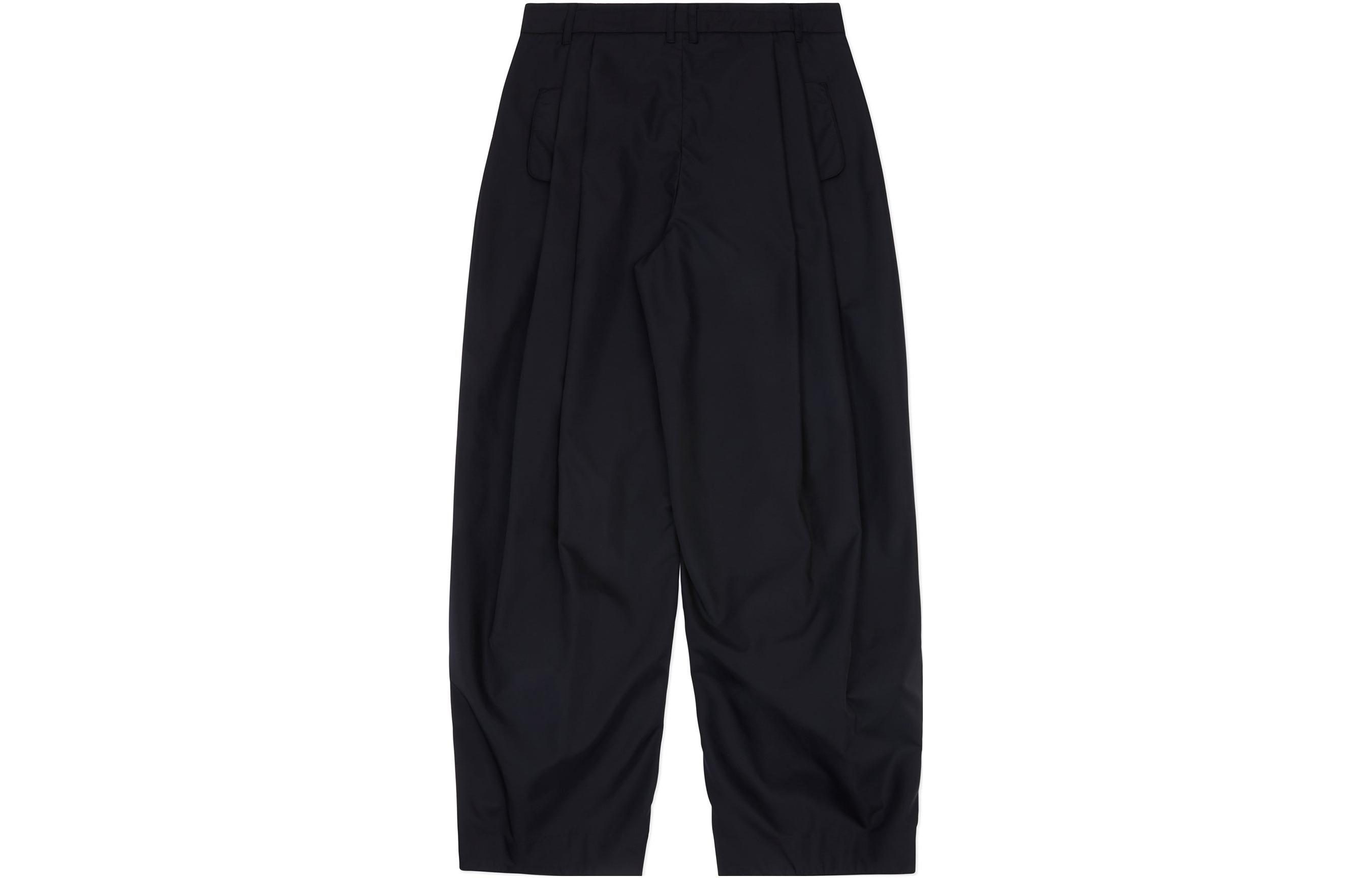 Lookbook ADER ERROR FW23 Seluar Kasual Hitam Potongan Longgar Uniseks. BMADFWSA0204BK