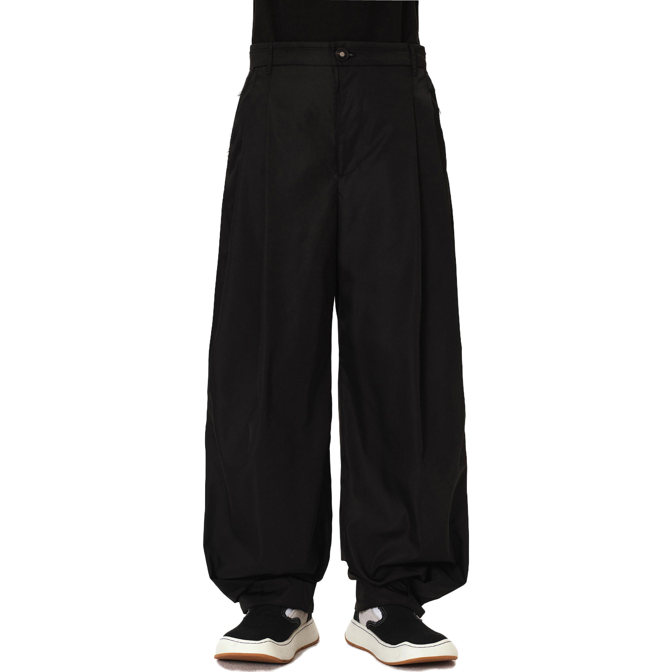 Shop ADER ERROR FW23 Seluar Kasual Hitam Potongan Longgar Uniseks. BMADFWSA0204BK