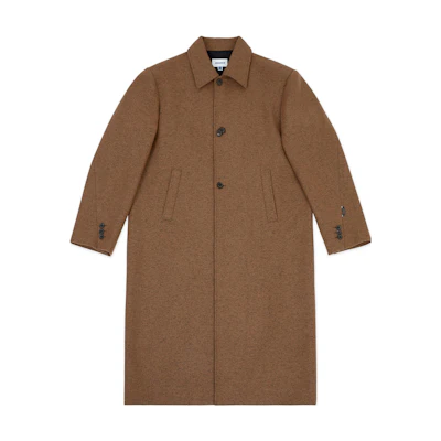 ADER ERROR FW23 Unisex Loose Fit Single-Breasted Coat in Light Brown. BMADFWCT0501BG