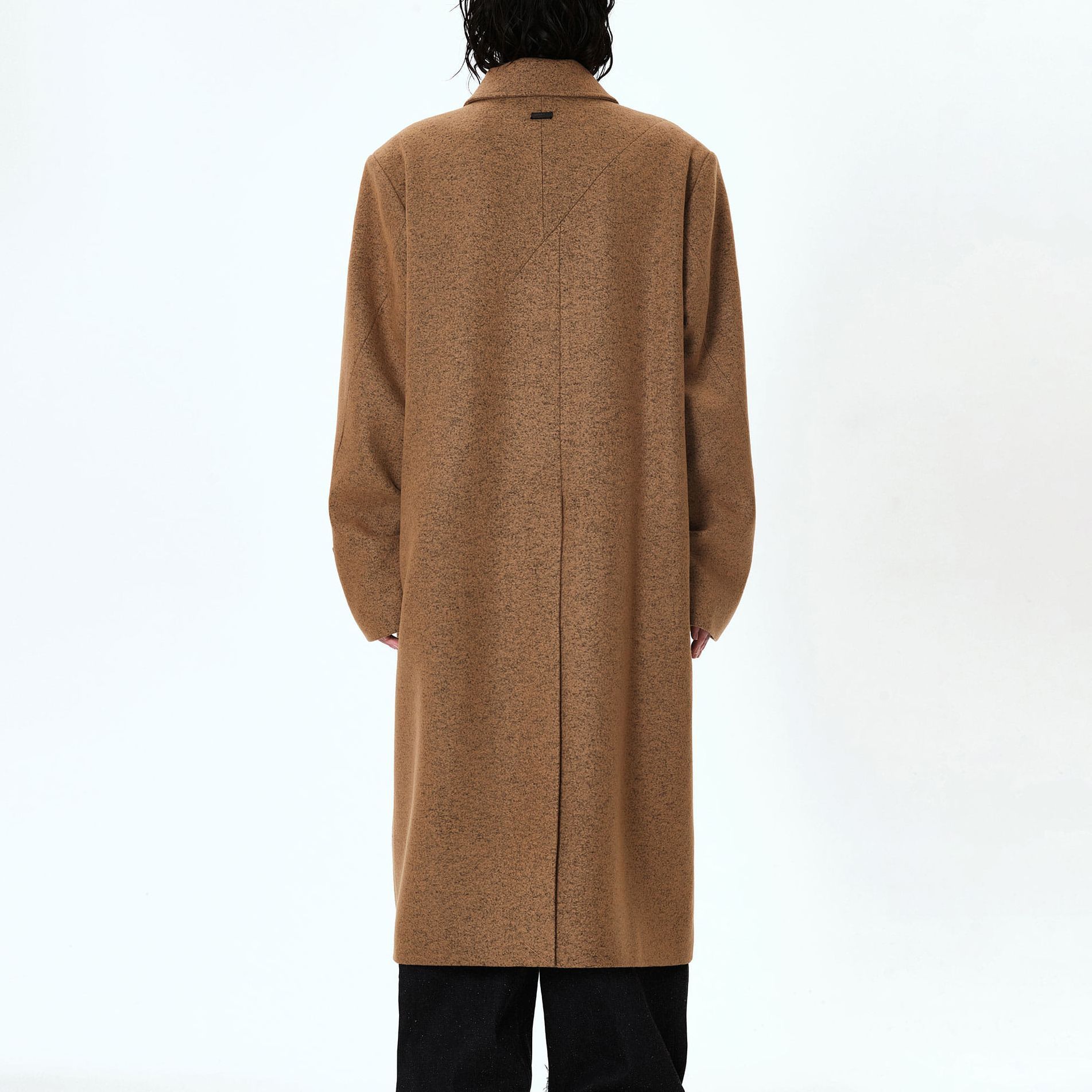 ADER ERROR FW23 Unisex Loose Fit Single-Breasted Coat in Light Brown. BMADFWCT0501BG 圖 5
