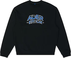 ADER ERROR FW24 Logo Oversized Crewneck Sweatshirt Unisex Casual Pullover BN25FYSW0101BK ADER ERROR FW24 Logo Oversized Crewneck Sweatshirt Unisex Casual Pullover BN25FYSW0101BK