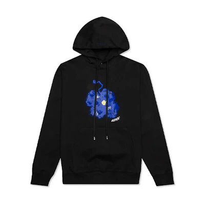 ADER ERROR Graphic Hoodie Unisex Black BTAFWCA04BK