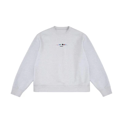 ADER ERROR Graphic Printed Crewneck Sweatshirt - Grey BMSWFWSW0101GR