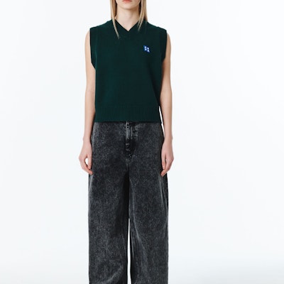 ADER ERROR 绿色针织无袖背心 男女款 BMSGFYKT0201GN Shop ADER ERROR 绿色针织无袖背心 男女款 BMSGFYKT0201GN