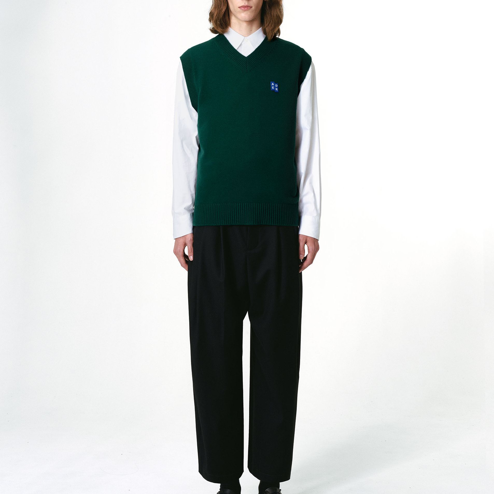 Purchase ADER ERROR 绿色针织无袖背心 男女款 BMSGFYKT0201GN