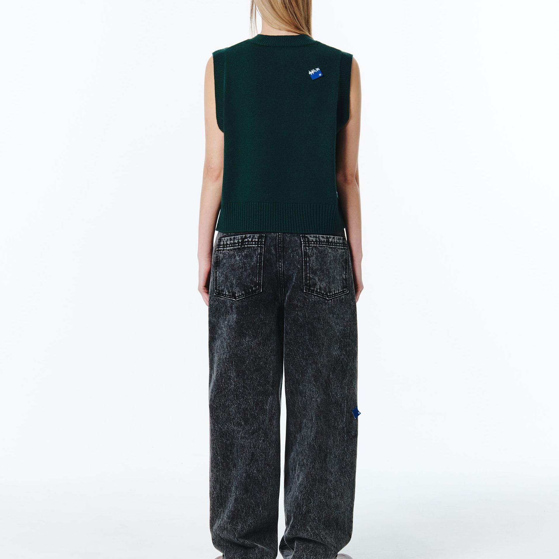 Details for ADER ERROR 绿色针织无袖背心 男女款 BMSGFYKT0201GN