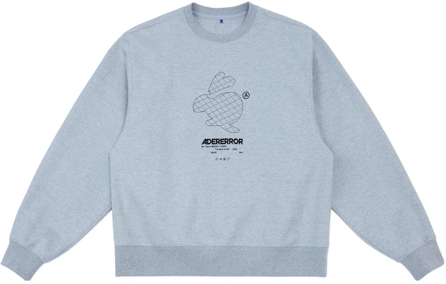 ADER ERROR 灰色休闲字母印花圆领卫衣 男女同款长袖 BMADSSSW0106GR Buy ADER ERROR 灰色休闲字母印花圆领卫衣 男女同款长袖 BMADSSSW0106GR