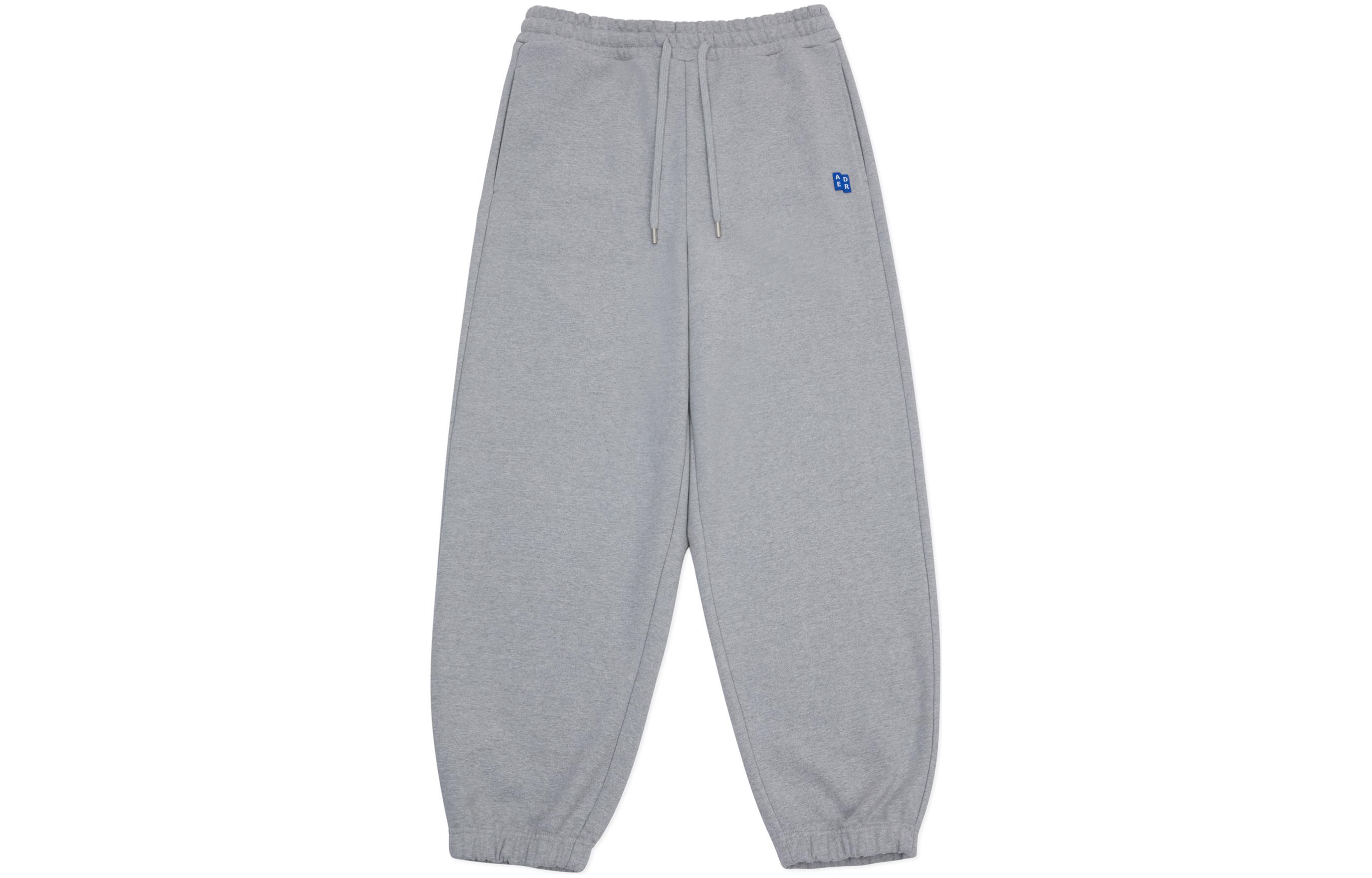 ADER ERROR Grey Loose Fit Jogger Sweatpants Unisex Casual Pants. BM42FYSP0203GR