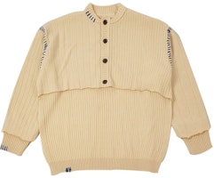 ADER ERROR High-Low Design Sweater Unisex Ivory Color. BTAFWGD06IV ADER ERROR High-Low Design Sweater Unisex Ivory Color. BTAFWGD06IV