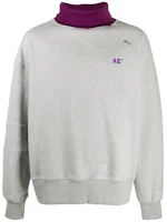 ADER ERROR High Neck Colorblock Sweatshirt Unisex Grey 19AFWTO04GR ADER ERROR High Neck Colorblock Sweatshirt Unisex Grey 19AFWTO04GR