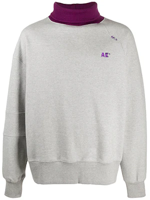 ADER ERROR 高领拼色卫衣 男女同款 灰色 19AFWTO04GR Buy ADER ERROR 高领拼色卫衣 男女同款 灰色 19AFWTO04GR