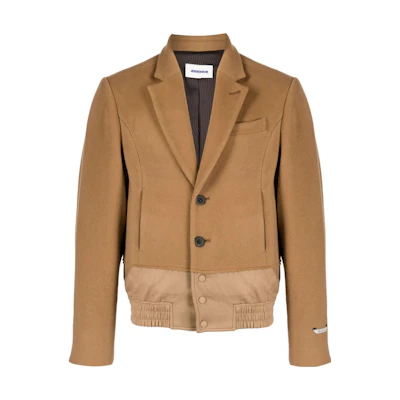 ADER ERROR Layered Single-Breasted Blazer Jacket Caramel Brown () BMADFWBZ0102