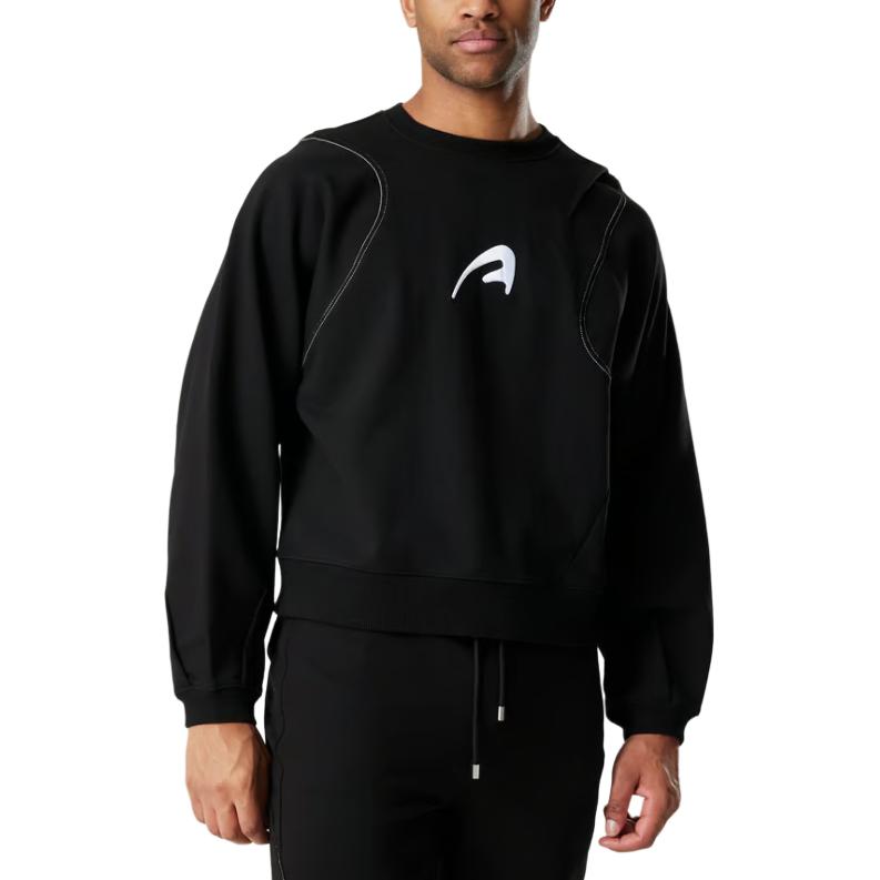 ADER ERROR Logo Crewneck Long Sleeve Sweatshirt Black BMADSSSW0101