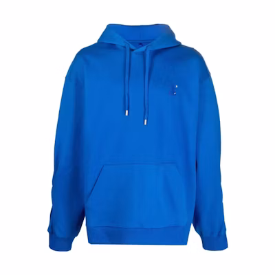 ADER ERROR Logo Embroidered Hoodie Unisex Navy Blue Fall Season AW21BKAFWHD01BL