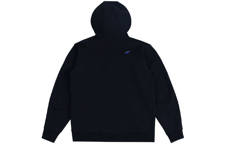 Lookbook ADER ERROR Logo Print Drawstring Pullover Hoodie Unisex Couple Style Black. BKAFWHD05BK