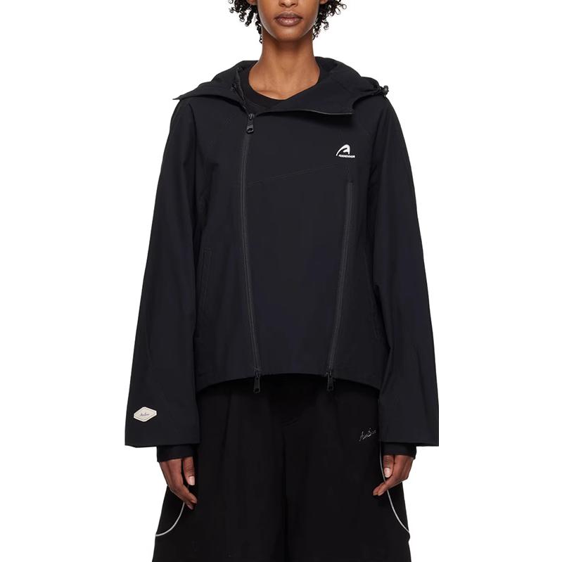 Shop ADER ERROR logo印花纯色连帽外套男女同款. BMADSSJK0201BK