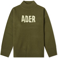 ADER ERROR Logo Printed Wool Turtleneck Sweater Khaki - Unisex. BTAFWLK16KK ADER ERROR Logo Printed Wool Turtleneck Sweater Khaki - Unisex. BTAFWLK16KK