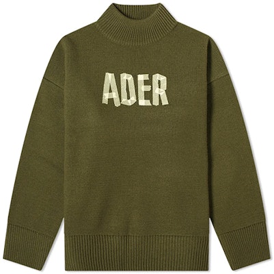 ADER ERROR Logo印花羊毛高领毛衣卡其色 - 男女同款. BTAFWLK16KK Order ADER ERROR Logo印花羊毛高领毛衣卡其色 - 男女同款. BTAFWLK16KK