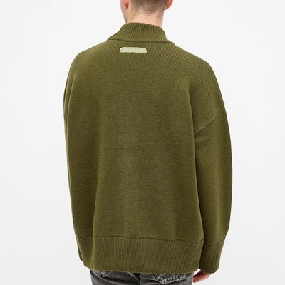 ADER ERROR Logo印花羊毛高领毛衣卡其色 - 男女同款. BTAFWLK16KK Shop ADER ERROR Logo印花羊毛高领毛衣卡其色 - 男女同款. BTAFWLK16KK