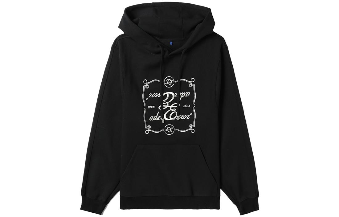 ADER ERROR Logo Pullover Hoodie Unisex Black ADESWHD08BK