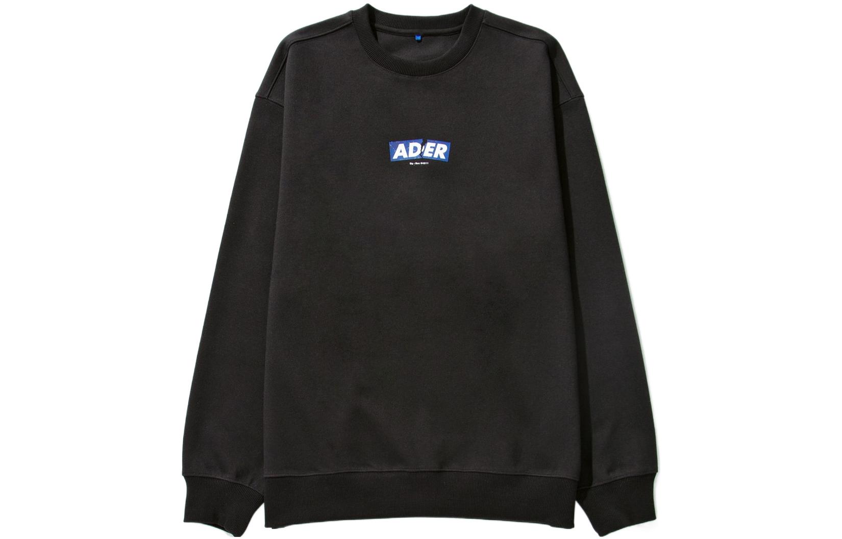 ADER ERROR OG Box 4211 Black Long Sleeve Sweatshirt BK1FWSW01BK