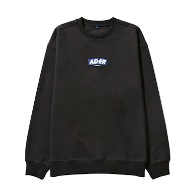 ADER ERROR OG Box 4211 Black Long Sleeve Sweatshirt BK1FWSW01BK