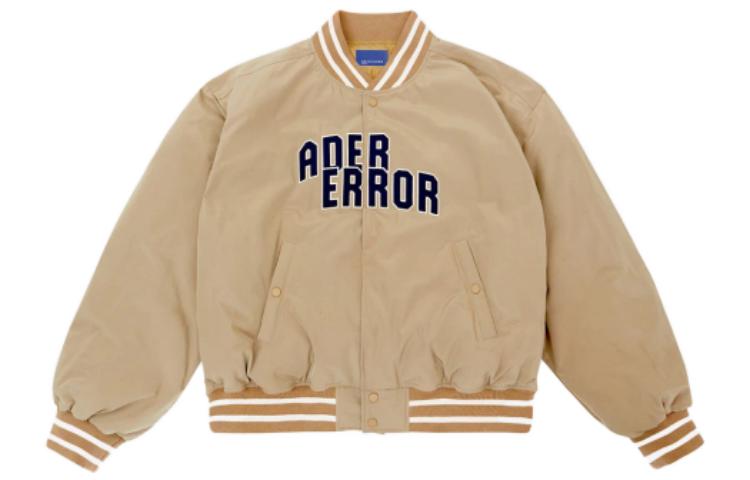 ADER ERROR OG Tab Letter Print Single-Breasted Jacket Beige Menswear BLORFWJK0301BG