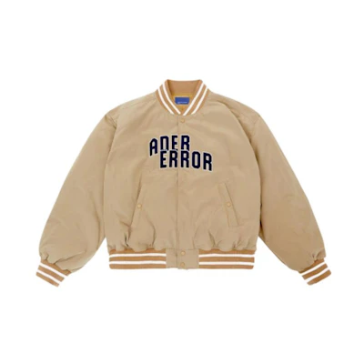 ADER ERROR OG Tab Letter Print Single-Breasted Jacket Beige Menswear BLORFWJK0301BG