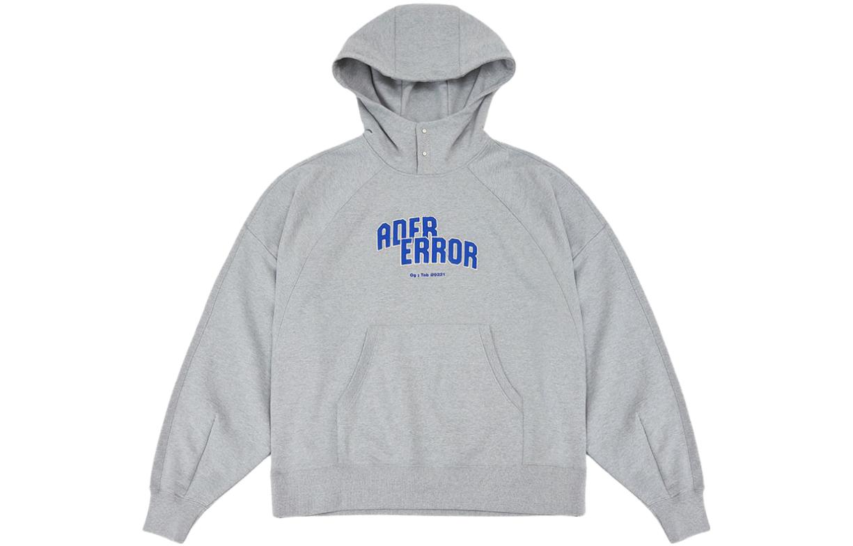 ADER ERROR OG Tab Logo Hoodie Unisex Grey BLORFWHD0101GR