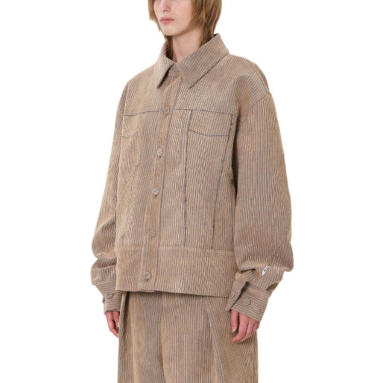 Purchase ADER ERROR Jaket Lengan Panjang Kasual Oversized Unisex Warna Khaki BMADFWJK1604BG