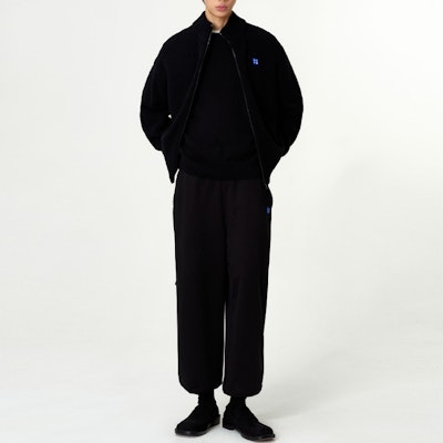 ADER ERROR宽松掉肩拉链毛衣 男女款 黑色 BM42FYKT0705BK Shop ADER ERROR宽松掉肩拉链毛衣 男女款 黑色 BM42FYKT0705BK