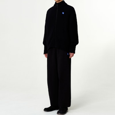 ADER ERROR宽松掉肩拉链毛衣 男女款 黑色 BM42FYKT0705BK Details for ADER ERROR宽松掉肩拉链毛衣 男女款 黑色 BM42FYKT0705BK