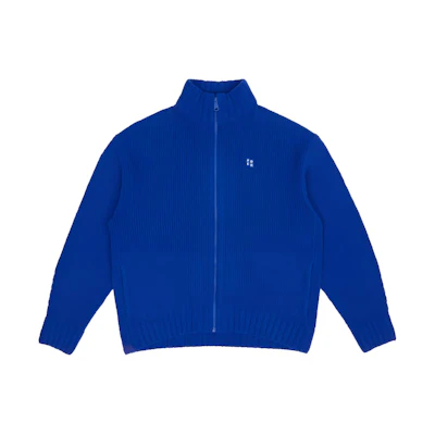ADER ERROR Oversized Dropped Shoulder Zip-Up Sweater Unisex Blue BM42FYKT0705BL