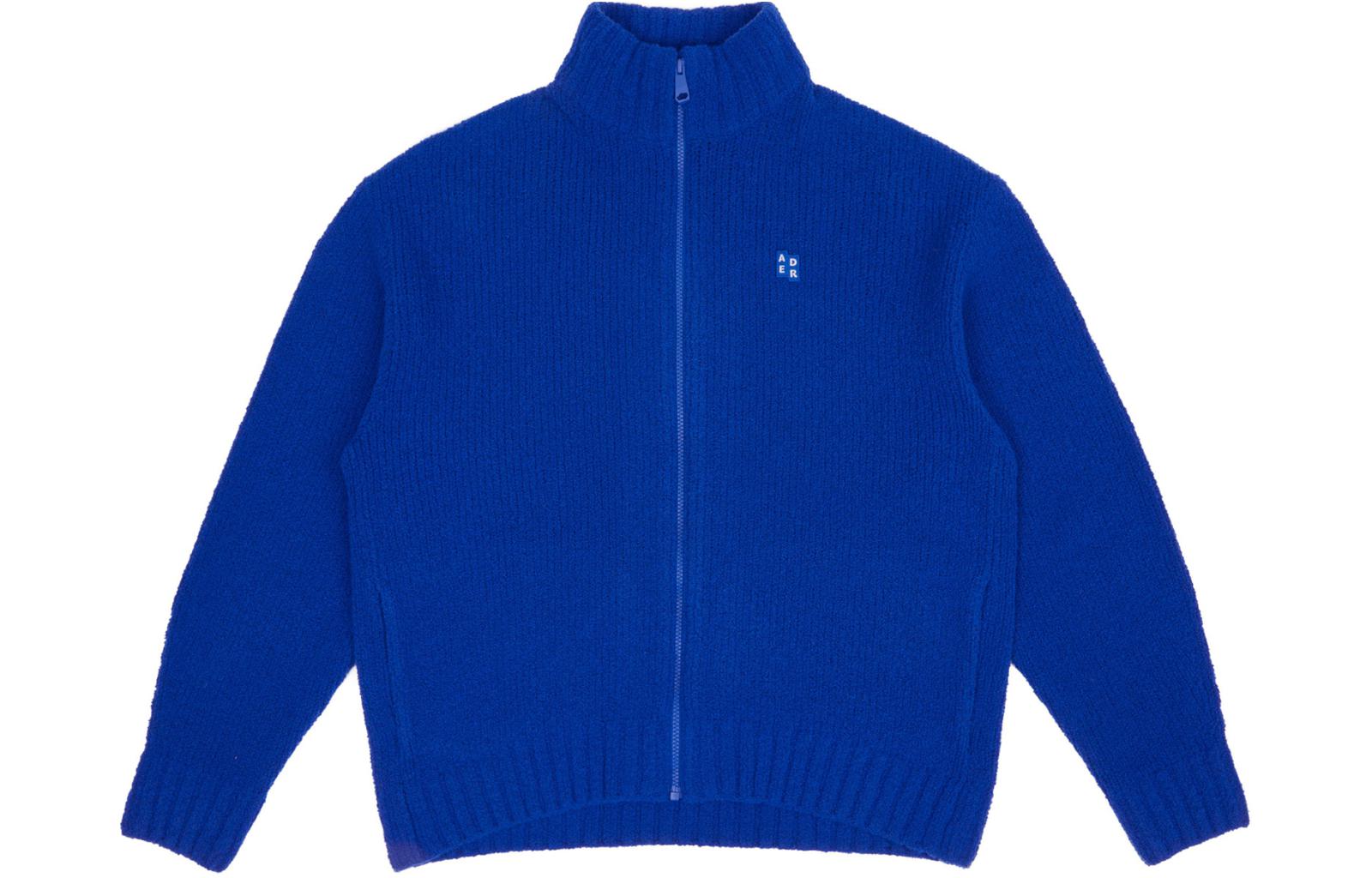 Order ADER ERROR Baju Sejuk Zip-Up Bahu Jatuh Oversized Unisex Biru BM42FYKT0705BL