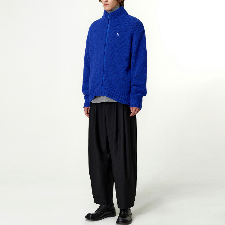 Details for ADER ERROR Baju Sejuk Zip-Up Bahu Jatuh Oversized Unisex Biru BM42FYKT0705BL
