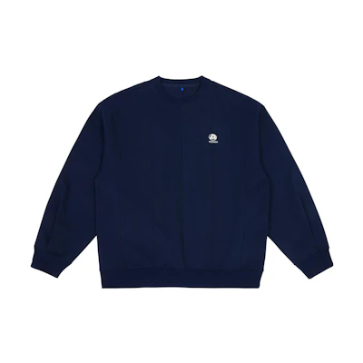 ADER ERROR Oversized Letter Print Sweatshirt Blue - BMADFWSW0101NV