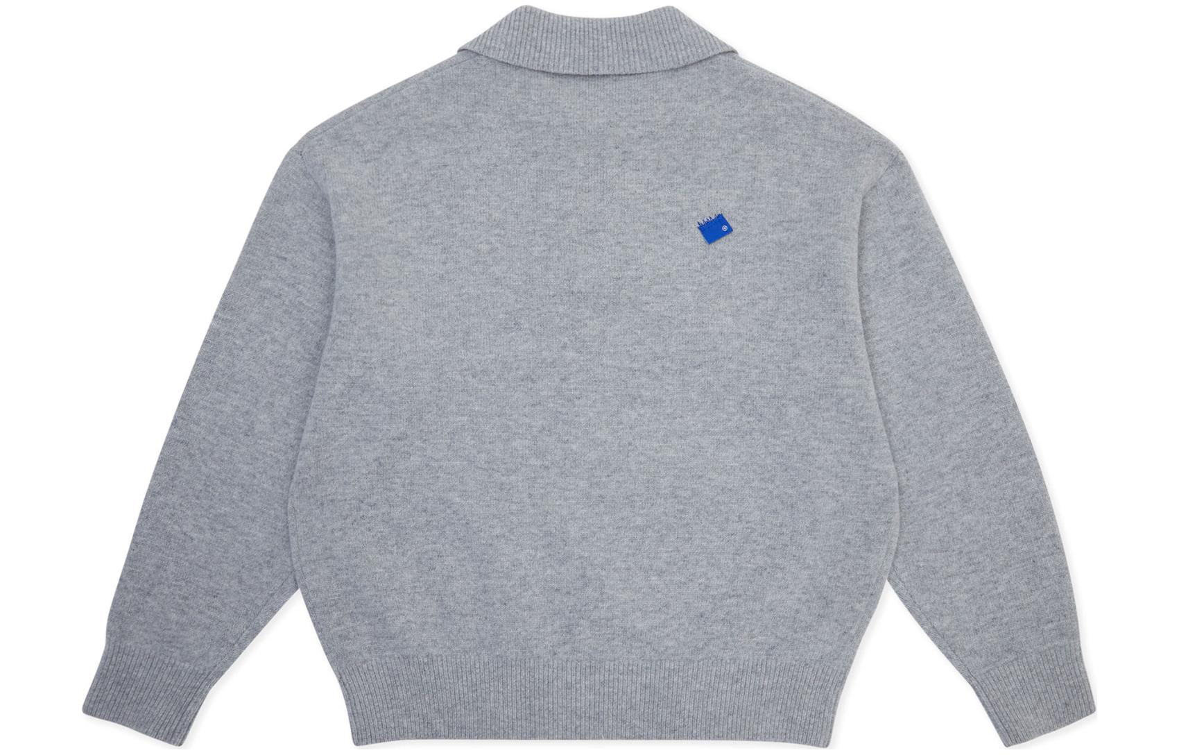 Lookbook ADER ERROR 男女同款灰色宽松落肩针织毛衣 BM42FYKT0106GR