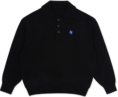 ADER ERROR Oversized Pullover Drop Shoulder Sweater Unisex Black BM42FYKT0106BK ADER ERROR Oversized Pullover Drop Shoulder Sweater Unisex Black BM42FYKT0106BK